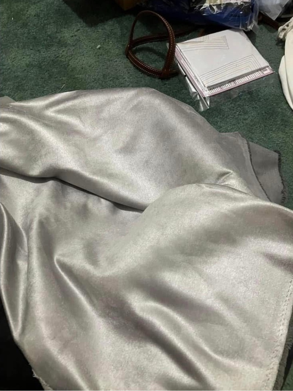 Silver Microsuede 1 yard